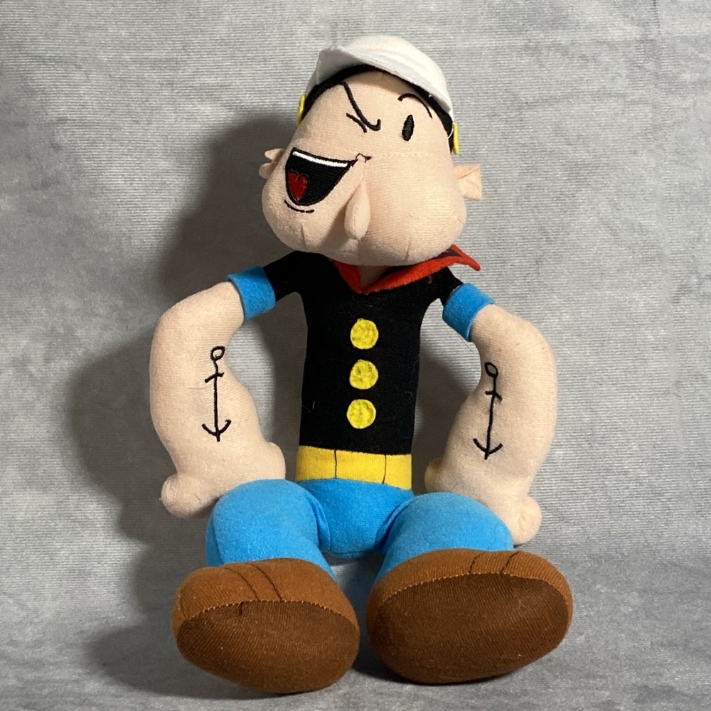Popeye 2016 Kellytoy 15" Plush Stuffed Toy Collectable Retro Doll